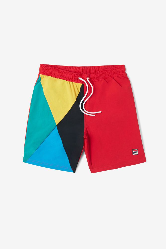 Fila Miesten Shortsit Rhett Swim Punainen - VMYA-38674